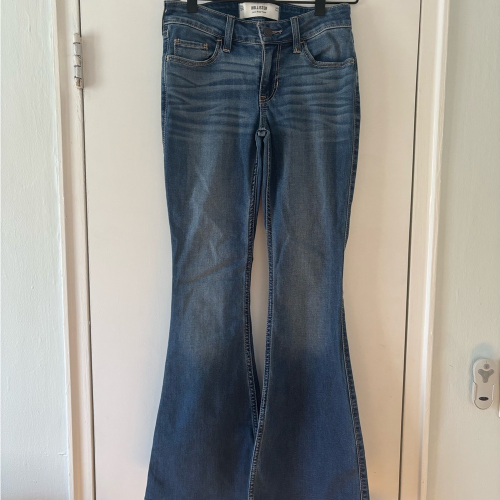 Hollister Women's Blue Flared Jeans